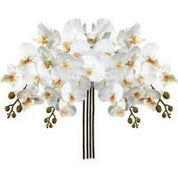 KÜNSTLICHE Orchidee 87.8 cm Weiß 4 PCS - Weiß, Kunststoff (73cm)