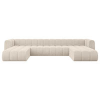 WOHNLANDSCHAFT modulares Sofa Joren-U2 - 410x177x70 cm Beige - Beige, Holzwerkstoff/Textil (410/70/177cm) - ALTDECOR
