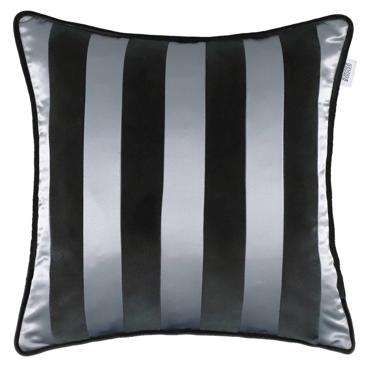 ZIERKISSENHÜLLE DEKOKISSENHÜLLE AVENUE - Grau, Textil (43/43cm) - Schöner Wohnen