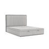 POLSTERBETT Keva mit Stauraum 160/200 cm Grau im Megan Stoff - Schwarz/Grau, Holz/Holzwerkstoff (160/200cm) - AltaBeds