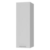 KÜCHENHÄNGESCHRANK Kvantum W4/30 Weiß Matt / Grau Matt 30 / 32,5 / 96cm - Weiß/Grau, Holz/Holzwerkstoff (30/96/32.5cm) - Feldmann-Wohnen