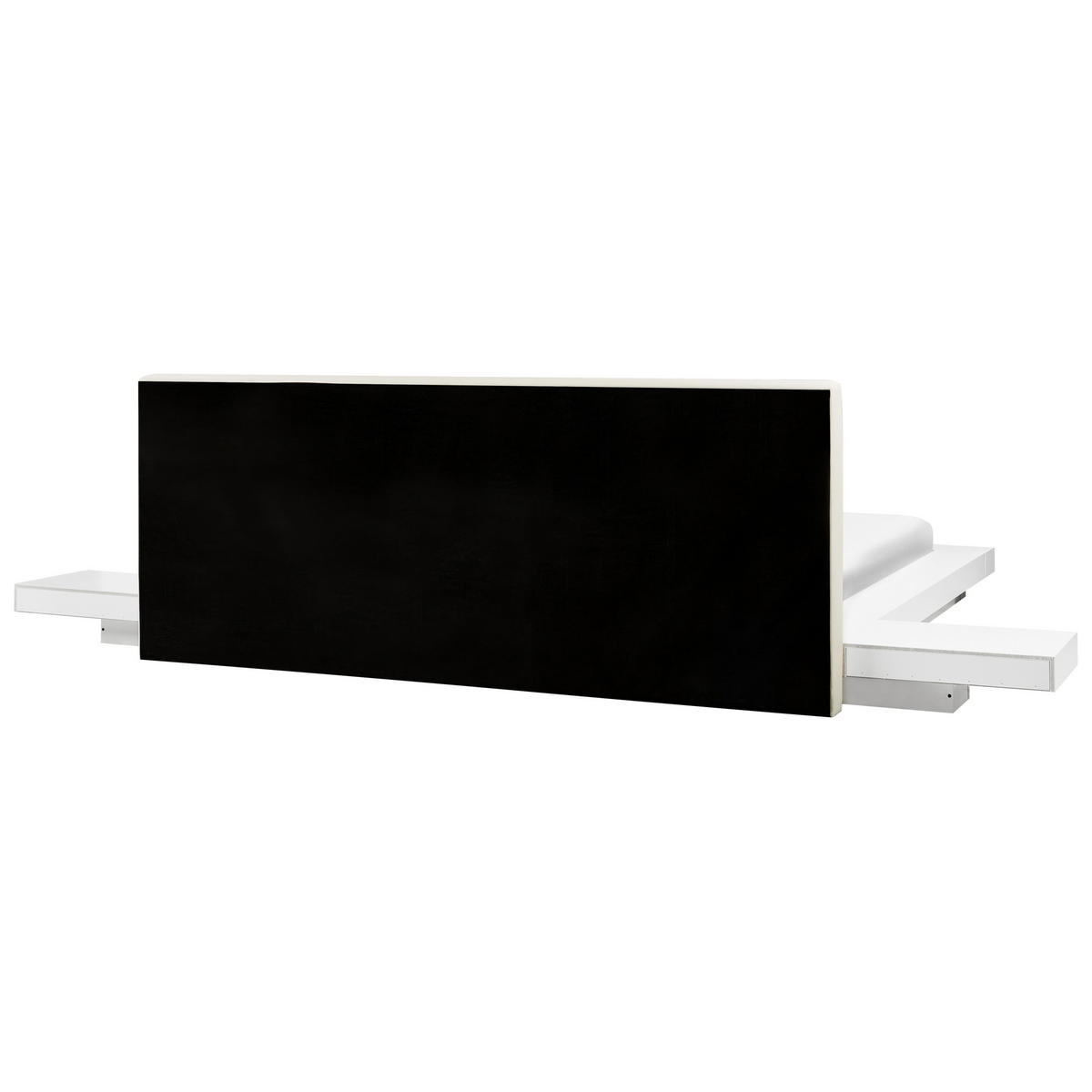 BETT mit LED 180x200 cm Weiß Zen - Weiß, Holzwerkstoff (180/200cm) - Beliani