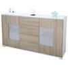SIDEBOARD Grömitz Eiche sägerau - Eiche San Remo, Holzwerkstoff (138.5/75.5/35cm) - Vladon