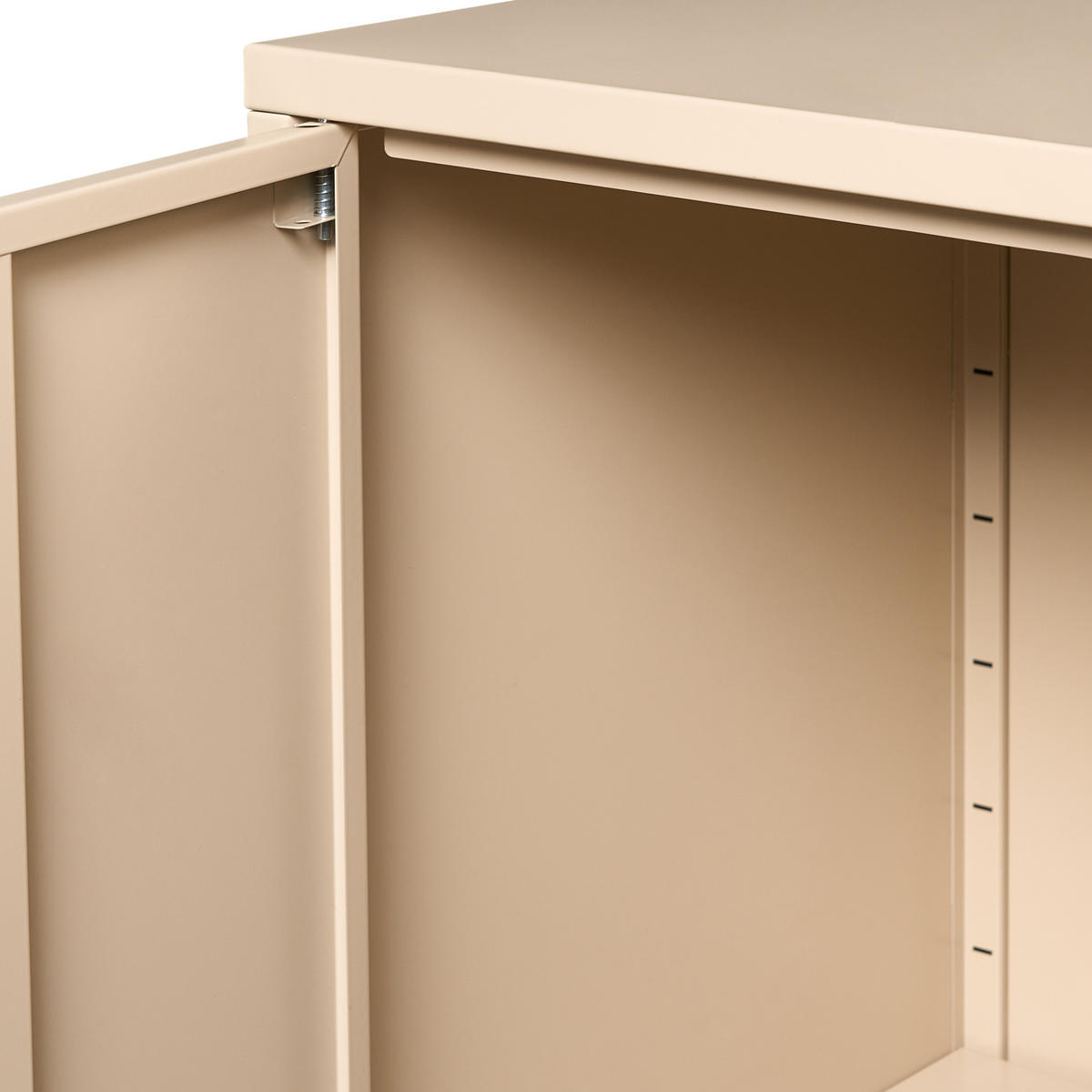 SIDEBOARD se 2 dveřmi Kov Béžový Ardura - béžová, kov (110/101/40cm) - Beliani