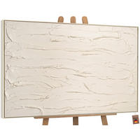 GEMÄLDE Schleier II Schattenfugenrahmen Beige 140x100 cm - Beige, Holz (140/100cm) - YS-art gallery