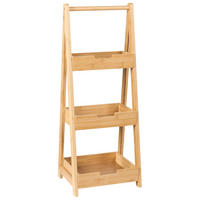 RAFT bambus maro deschis Alerce - maro, lemn (30/78/25cm) - Beliani