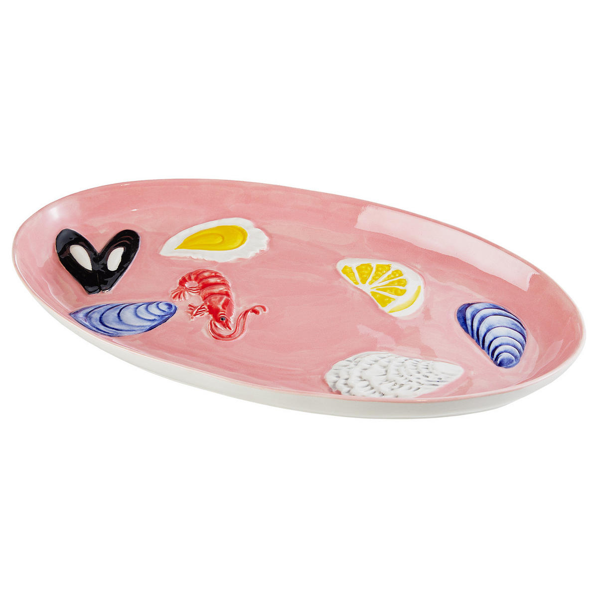 SERVIERPLATTE Coral Coast - Multicolor, Keramik (16/3/31cm) - Butlers