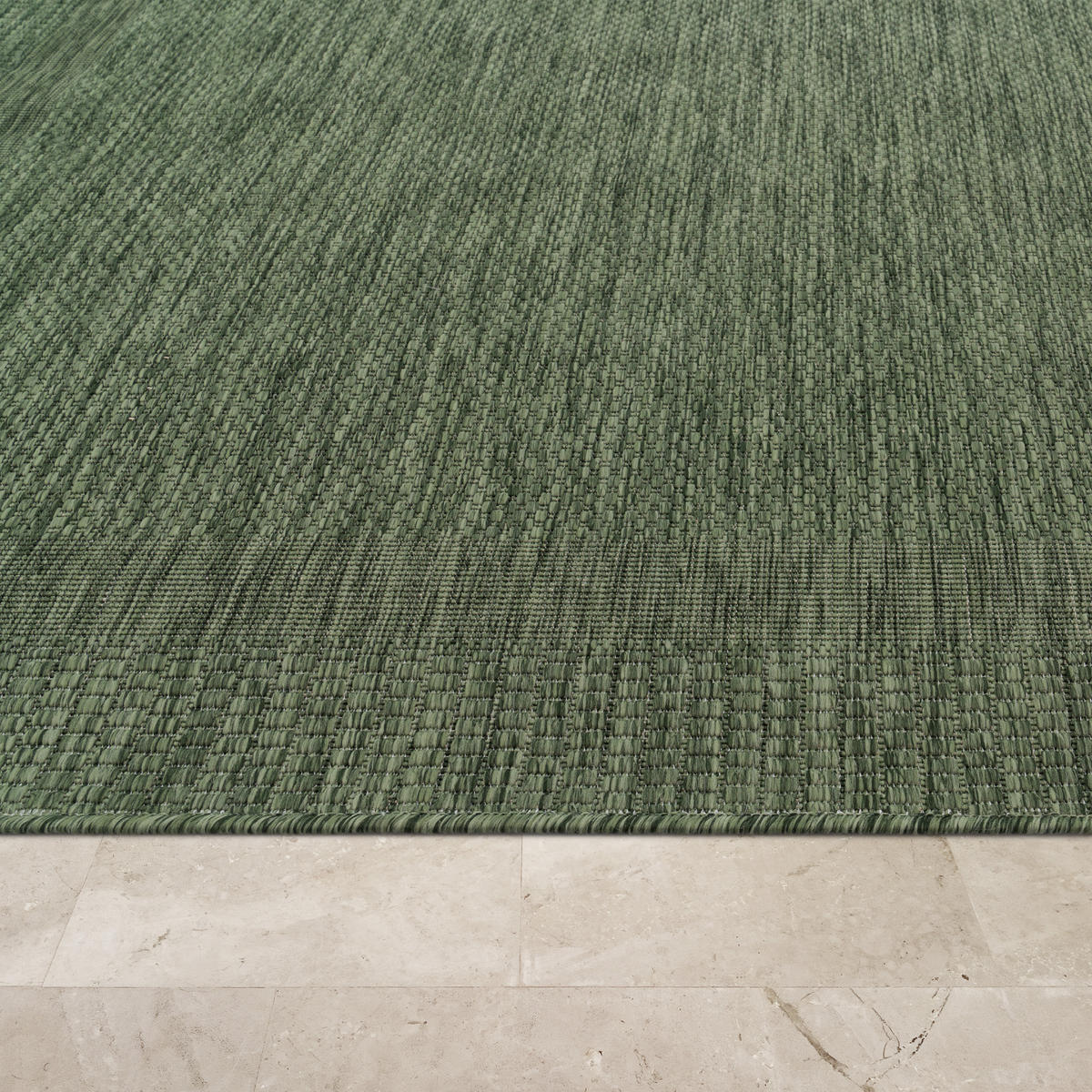 OUTDOORTEPPICH 80/80 cm Roma 272 - Grün, Textil (80/80cm) - Paco Home