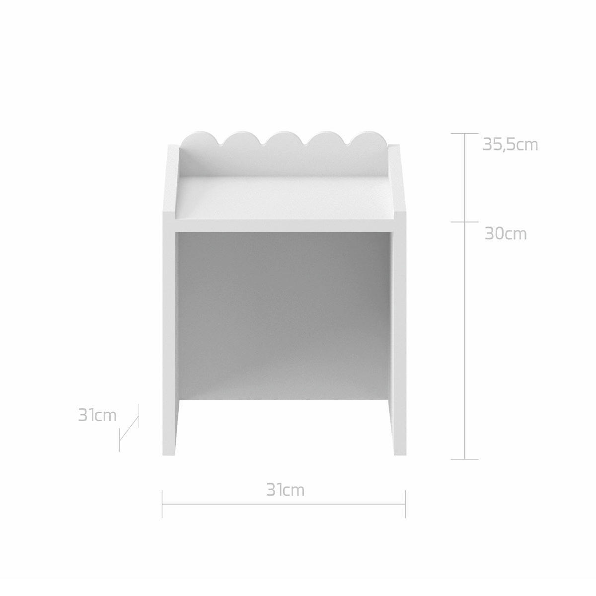 PISAĆI STOL Book Nook Bijeli - bijela, drvni materijal (71/76/33cm) - Petits-meubles