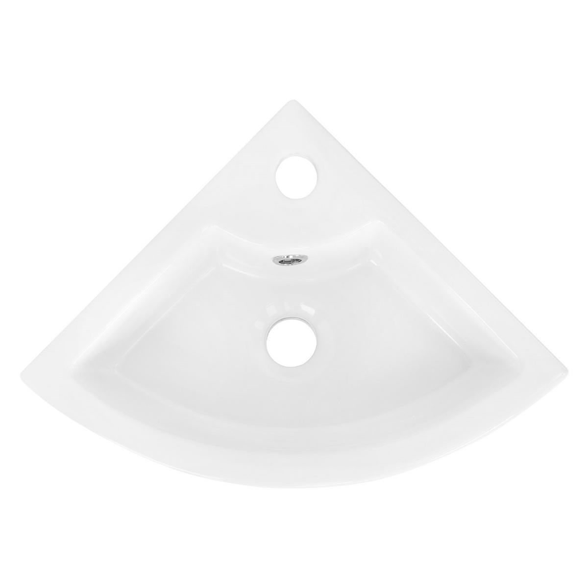 WASCHBECKEN - Weiß, Keramik (33/13/46cm) - ML-DESIGN