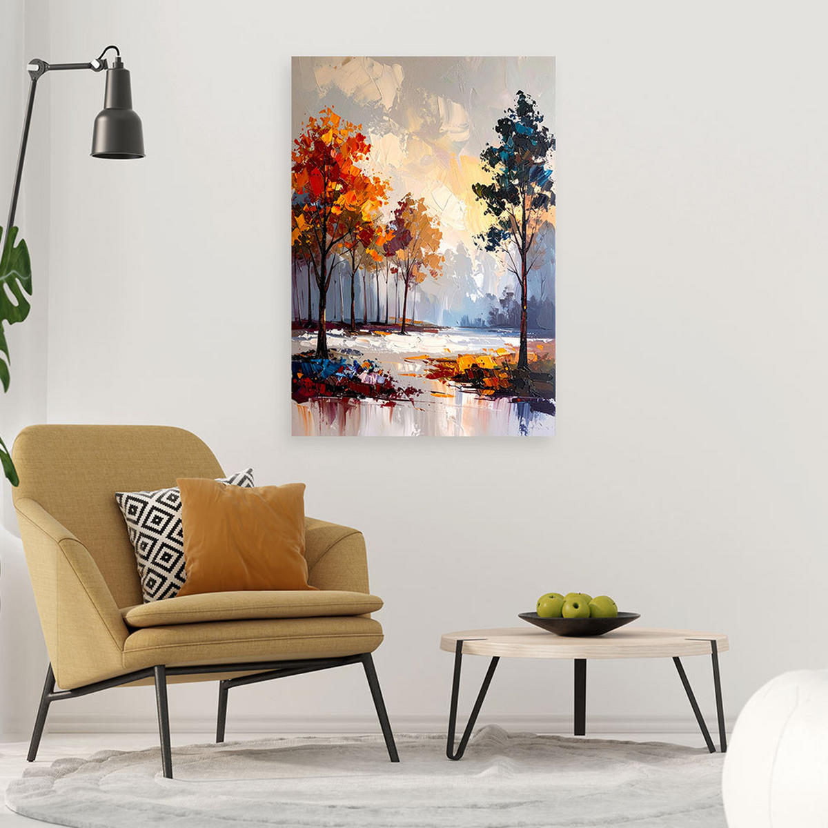 LEINWANDBILD Landschaften 40x60cm - Grau, Textil (40/60cm) - Feeby