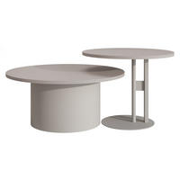 COUCHTISCH-SET Monar Cashmere - Kaschmir, Holzwerkstoff/Metall (58/58/45cm) - MIRJAN24