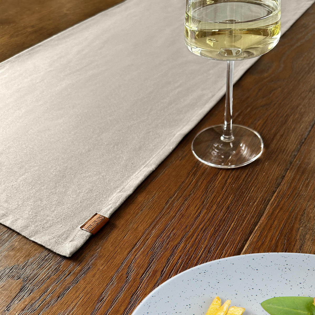 TISCHLÄUFER - Braun, Textil (150/40/1cm) - Miqio Design