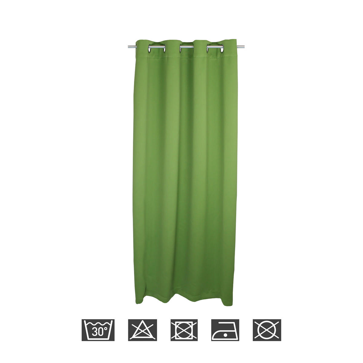 VERDUNKELUNGSVORHANG Ösen 140/145 cm Grün - Grün, Textil (140/145cm) - TiborTex