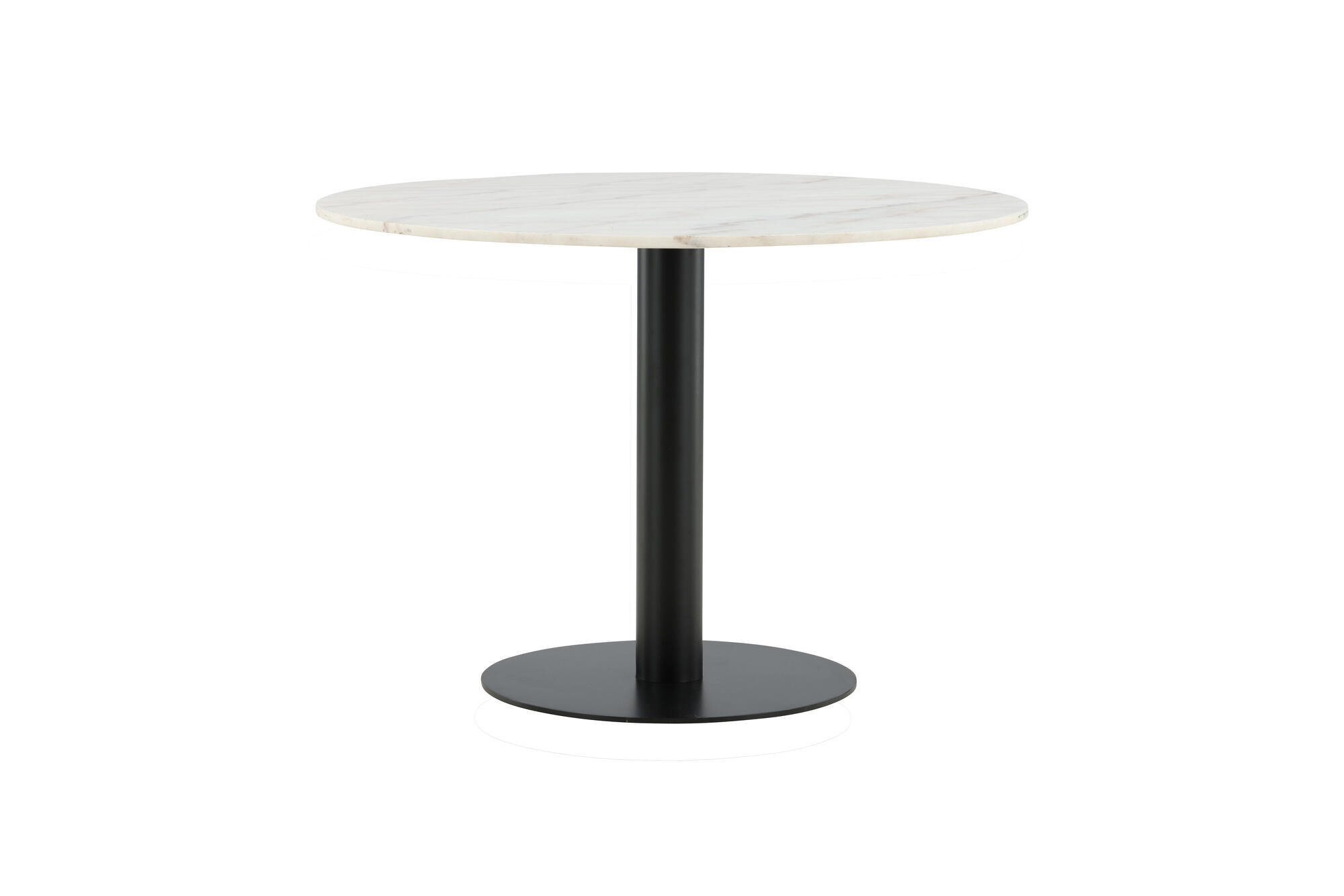 ESSTISCH ESTELLE Weiß 106x106x75 cm - Weiß, Metall (106/106/75cm) - FURNLUX