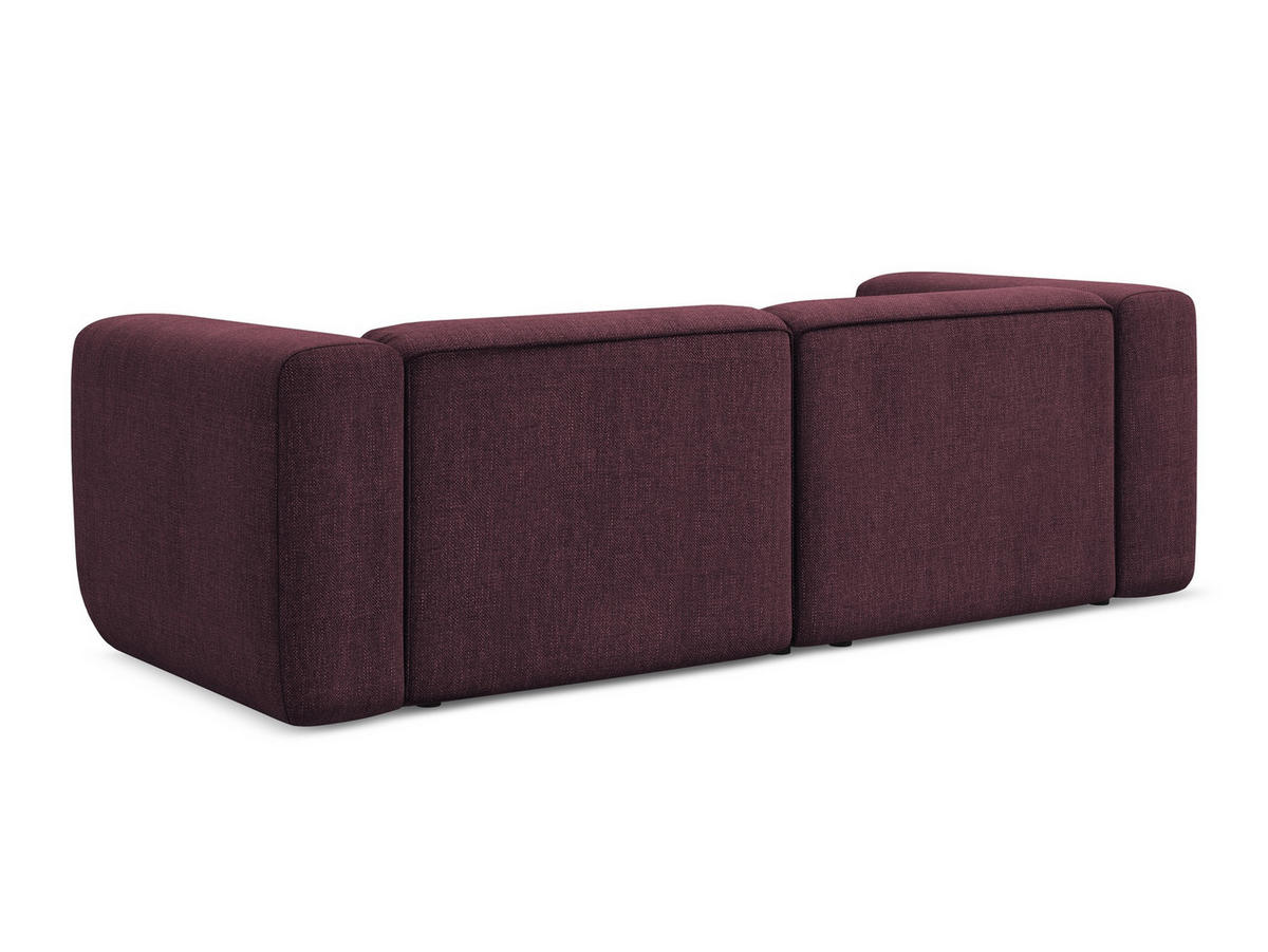 ECKSOFA Links Chenille Stoff Grau - Hellgrau/Schwarz, Kunststoff/Textil (170/290cm) - Makamii