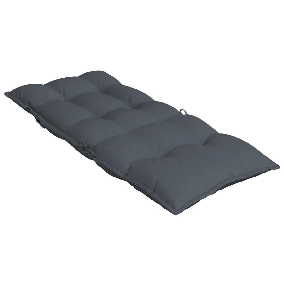 HOCHLEHNER-AUFLAGEN 4Er Set Anthrazit Oxford-Gewebe - Anthrazit, Textil (50/7/120cm) - vidaXL
