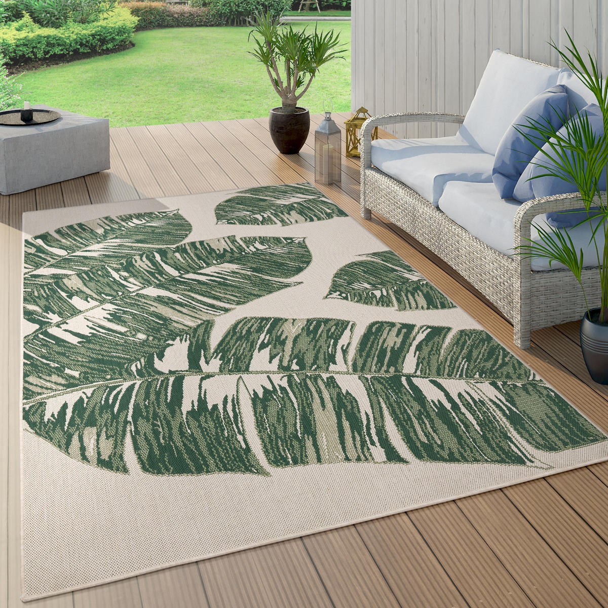 OUTDOORTEPPICH 120/170 cm Ostende 553 - Grün, Textil (120/170cm) - Paco Home