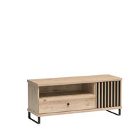 LOWBOARD ALMERIA 124/43,4/40,6 cm, Eiche Artisan - Eiche Artisan, Holzwerkstoff (124/43.4/40.6cm) - MASSENO