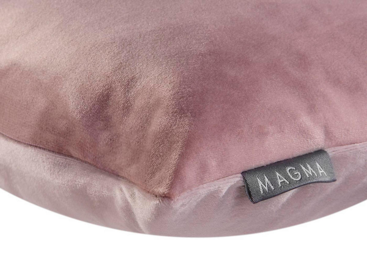 KISSENHÜLLE Samt Uni - Altrosa, Textil (40/40cm) - Magma Heimtexx