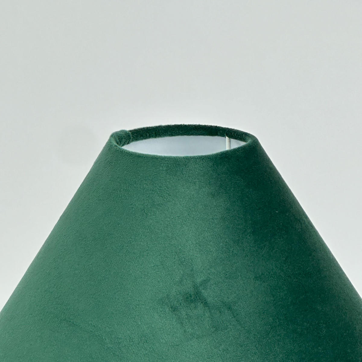 TISCHLAMPE - Dunkelgrün, Textil/Metall (30/30/47cm) - Relaxdays