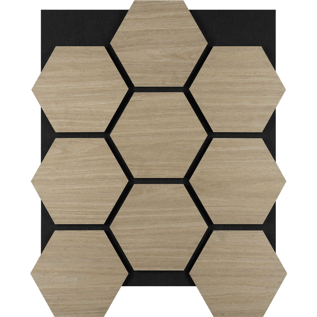 AKUSTIKPANEELE Sonic Shield, je 76 x 62 x 1,8 cm, Größe flexibel anpassbar, Eiche dunkel - Wildeiche, Holz (62/1.8/76cm) - tectake