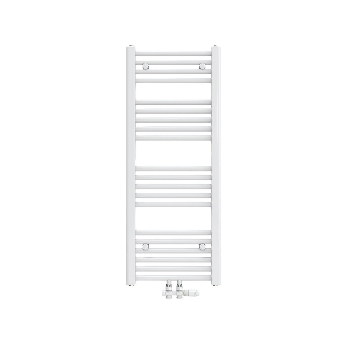 HEIZKÖRPER Handtuchheizkörper wasserführend 100/40/3 cm - Weiß, Metall (40/100/3cm) - EMKE