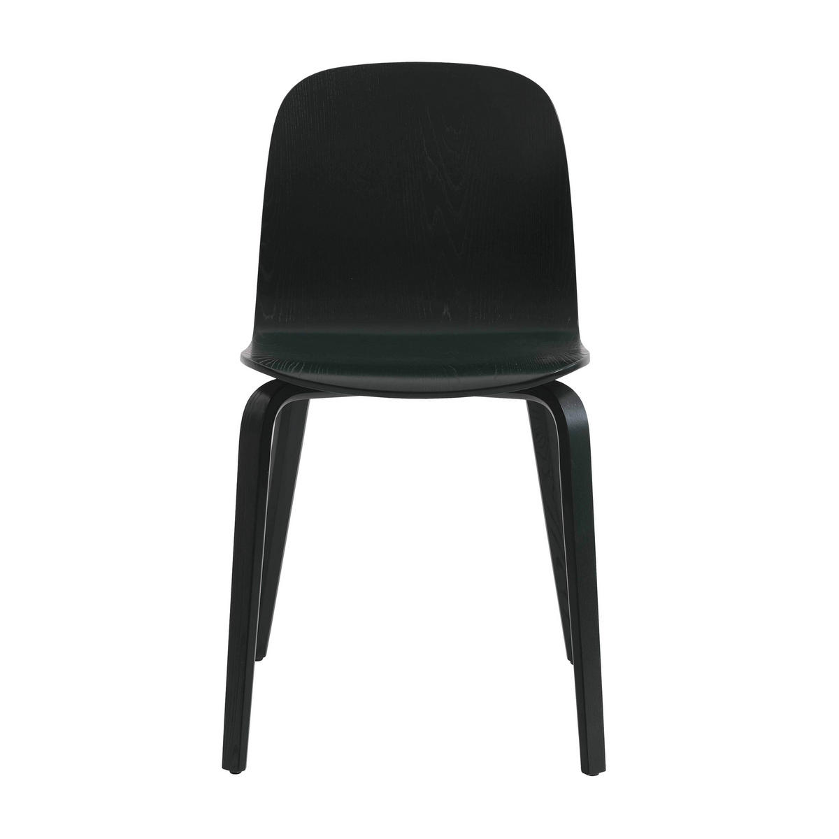 STÜHLE 2-tlg., Schwarz - Schwarz, Holz (46/80/54cm) - Oviala