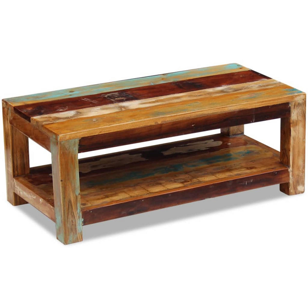 COUCHTISCH Altholz Massiv 90x45x35 cm - Braun, Holzwerkstoff (90/90/35cm) - furnicato