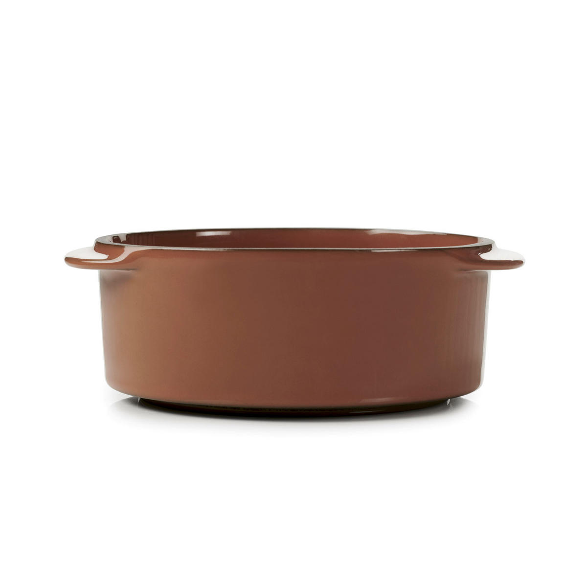 KASSEROLLE OHNE DECKEL 25 cl Zimt CARACTERE - Braun, Keramik (14/12/5cm) - Revol Porcelaine France