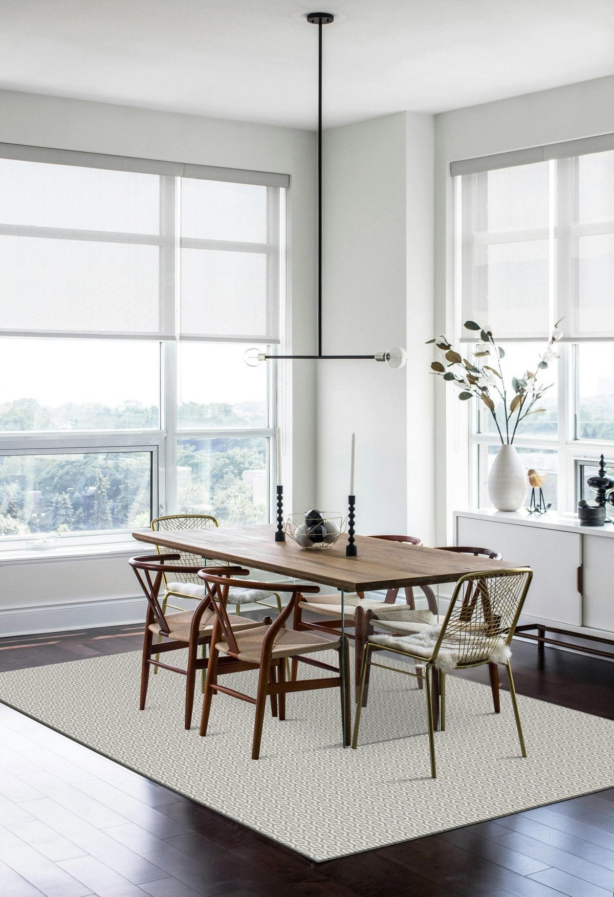 TEPPICH für Innen und Außen grau - Grau, Textil (160/230cm) - AFK Living