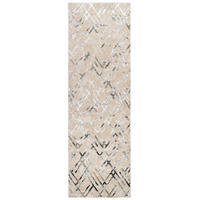 TEPPICHLÄUFER CRYSTAL greige abstrakt 120/200 cm - Greige, Textil (120/200cm) - Tapiso