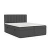 BOXBETT Amaro 140/200 cm Anthrazit im Megan Stoff - Anthrazit/Schwarz, Holz/Holzwerkstoff (140/200cm) - AltaBeds