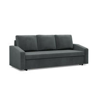 SOFA Neo mit abgeschrägter Armlehnen dunkelgrau - Dunkelgrau, Textil (220/92/92cm) - SIMKAM Furniture