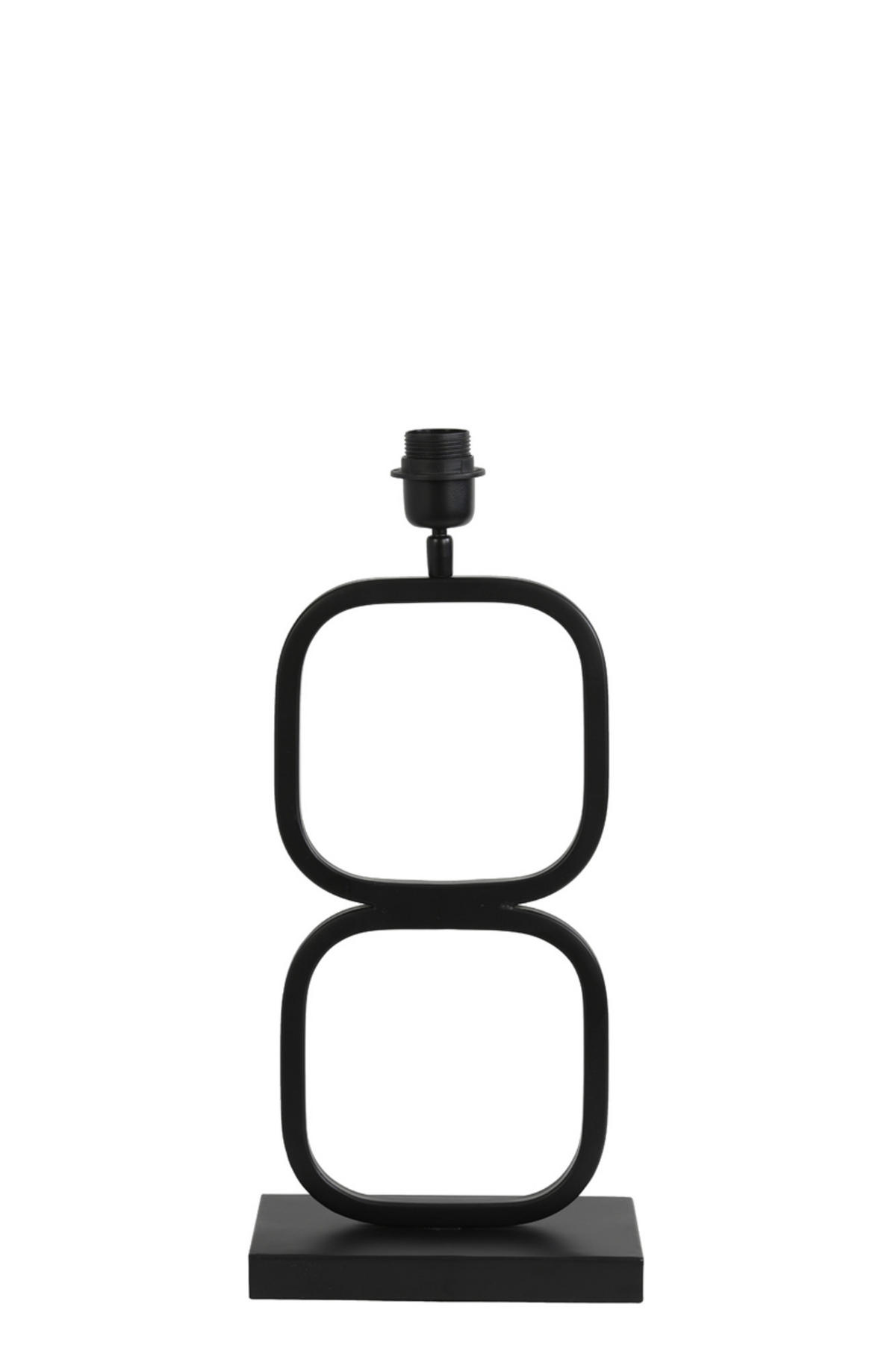 LAMPENFUSS Lutika Schwarz 23/11,5/46 cm - Schwarz, Metall (23/11.5/46cm) - Light & Living