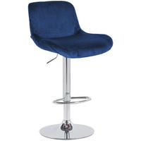 BARHOCKER Solon höhenverstellbar 85-106 cm blau - Blau, Textil (50/85/50cm) - furnicato
