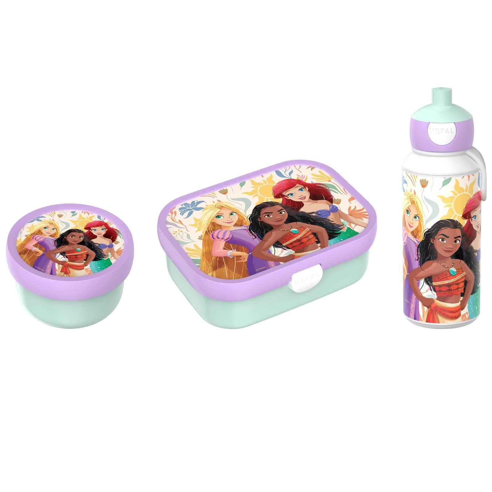 LUNCHSET Campus Princess Power 3er Set - Violett/Mintgrün, Kunststoff (6.8/24.4/24cm) - Mepal