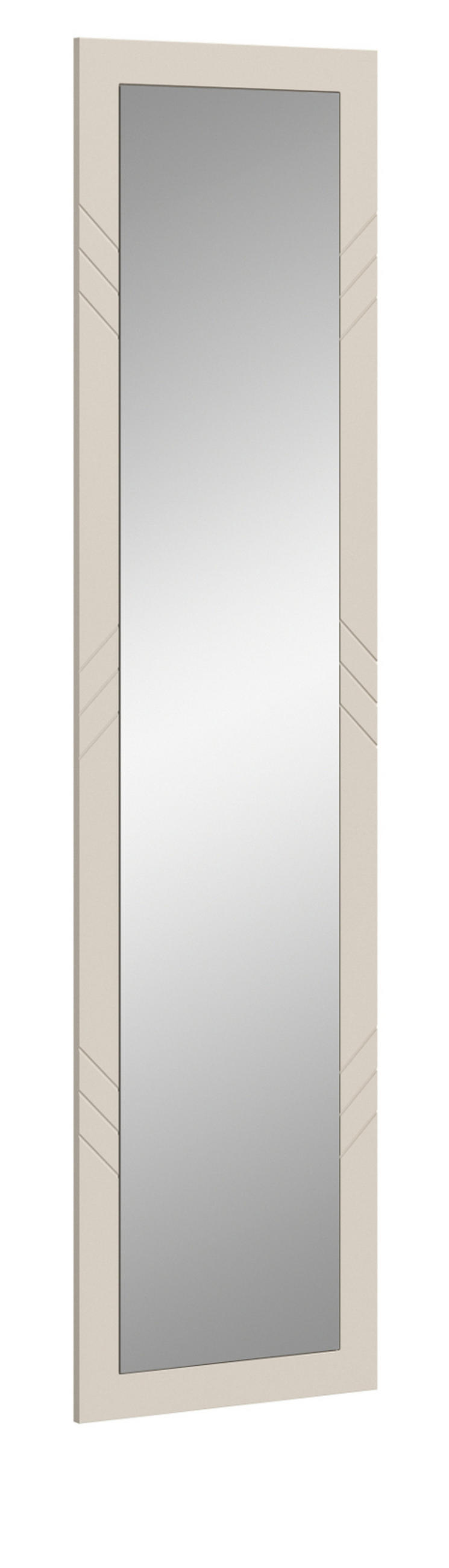 GARDEROBENSPIEGEL Sand matt 45 x 180 cm, Wandspiegel mit Rahmen - Sandfarben, Glas/Holzwerkstoff (45/180/2cm) - Inn.Furn