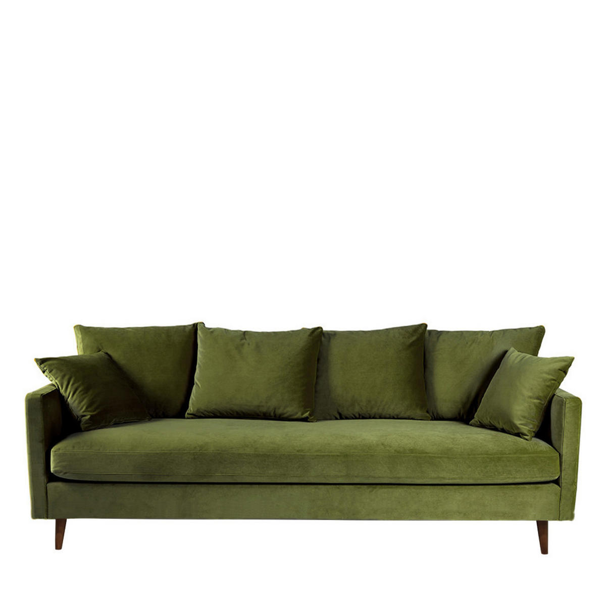 BETTSOFA - Olivengrün - Olivgrün, Textil (233/86/95cm) - Drawer