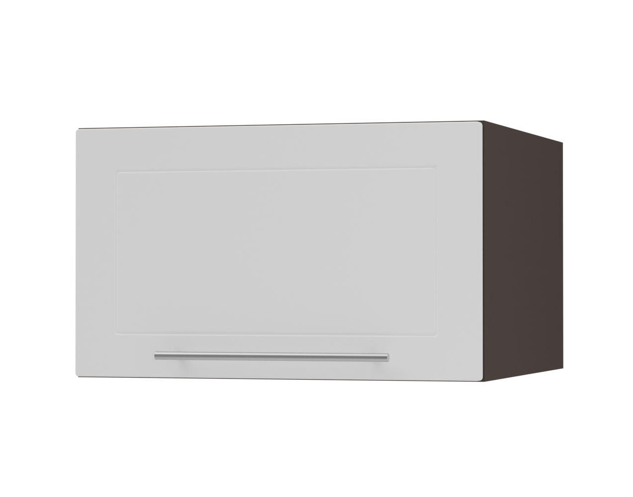 KLAPPHÄNGESCHRANK Kvantum W6B/60 Weiß Matt / Lava Matt 60 / 59 / 36cm - Dunkelgrau/Weiß, Holz/Holzwerkstoff (60/36/59cm) - Feldmann-Wohnen