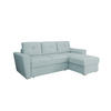 ECKSOFA Bellano Ecksofa L-Form - links oder rechts montierbar, blau - Blau, Holz (243/156cm) - Panda Möbel