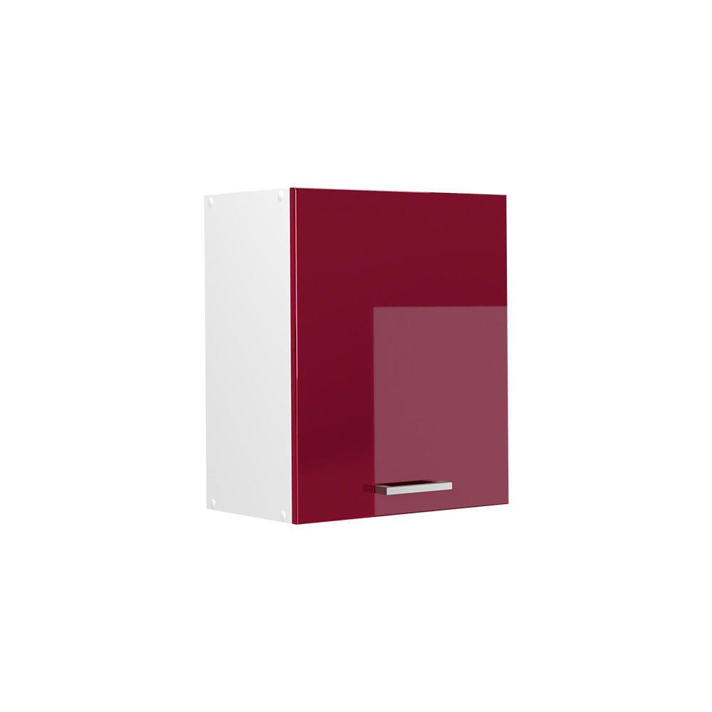HÄNGESCHRANK R-Line, Rot Hochglanz/Weiß, 50 cm - Rot/Weiß, Holzwerkstoff (50/60/31cm) - Vicco