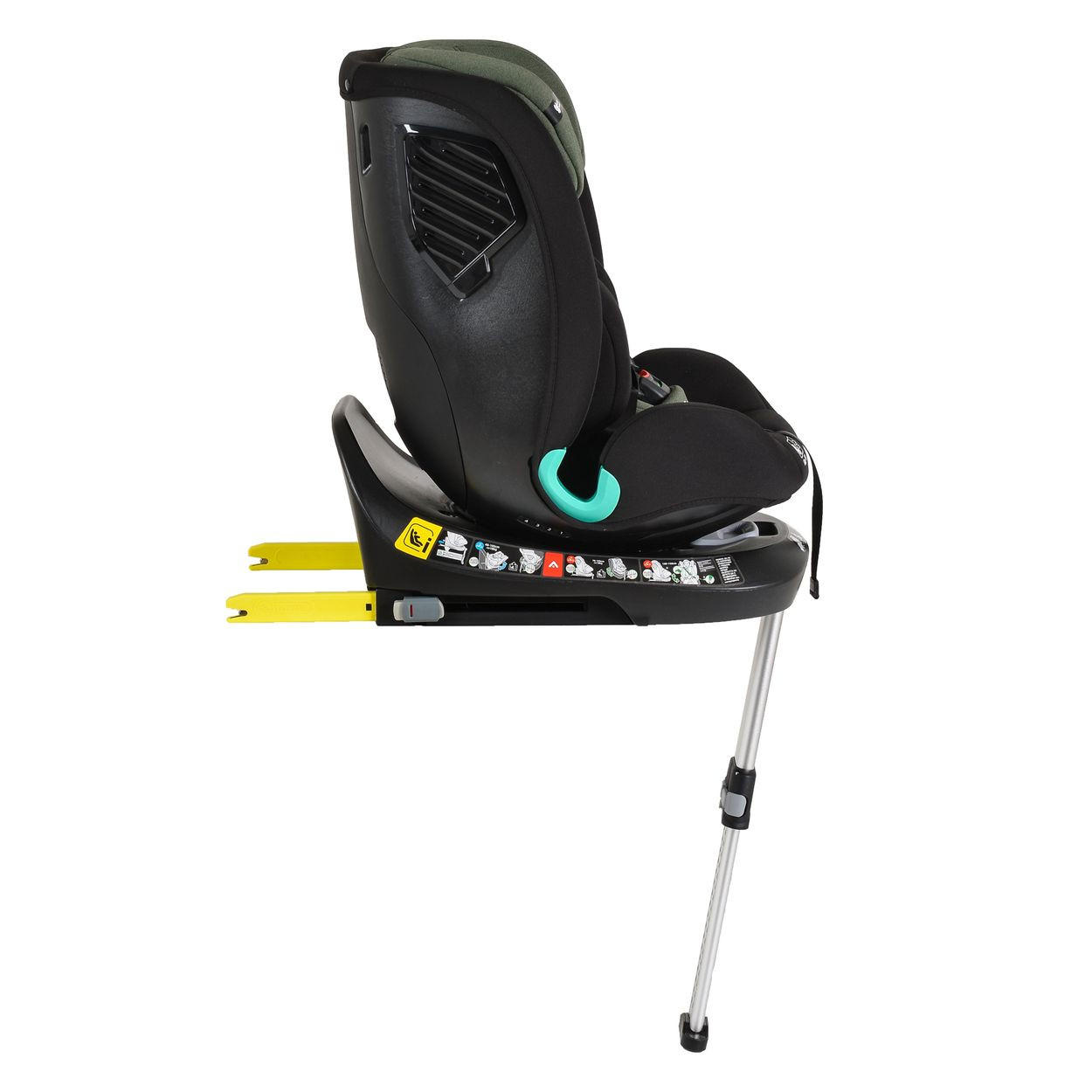 KINDERSITZ i-Protect i-Size grün (40-150cm) Gruppe 0+/1/2/3 Stützfuß Isofix - Grün, Kunststoff (45/60/53cm) - Cangaroo
