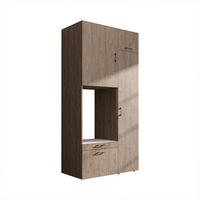 WASCHMASCHINENSCHRANK Serie 2 112cm Breit, 240cm Hoch - Eichefarben, Holzwerkstoff (112/240/67cm)
