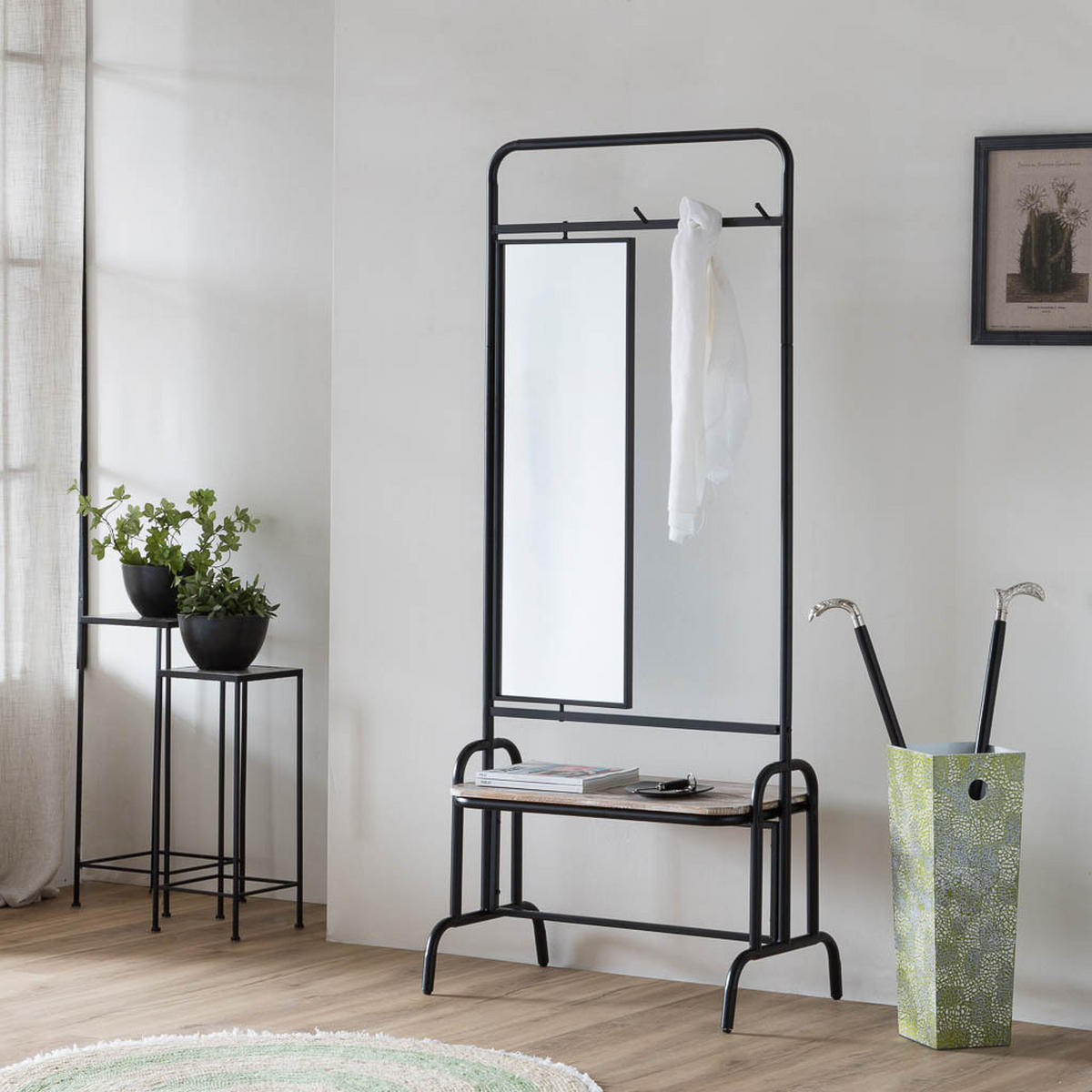 SCHIRMSTÄNDER, grün, 20x57cm - Grün, Holz (20/57/20cm) - Wanderlust