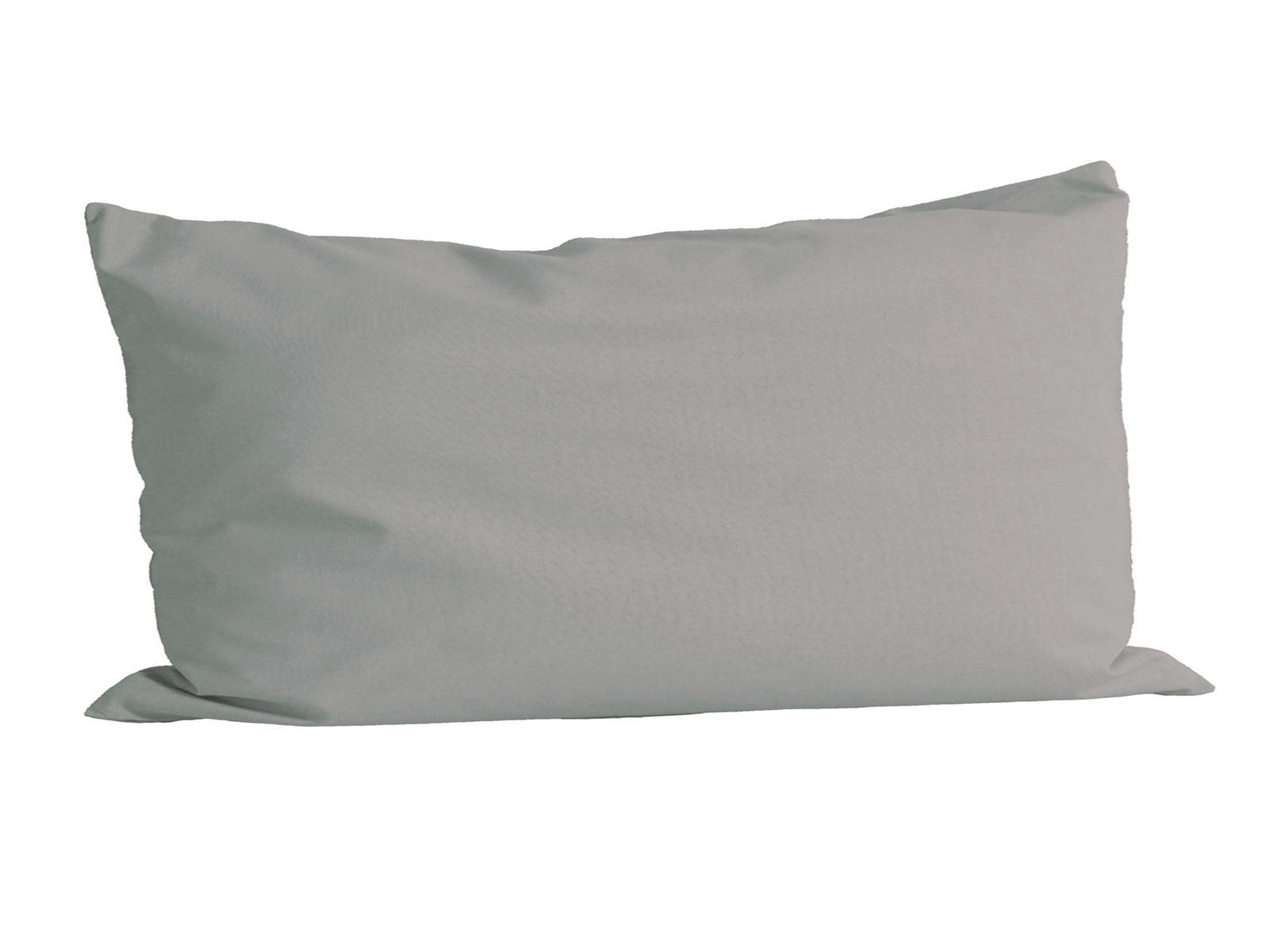 KISSENBEZUG Basic 100% Baumwolle grau 80/40 cm - Grau, Textil (40/80cm) - beties Heimtextil