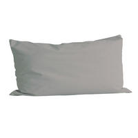 KISSENBEZUG Basic 100% Baumwolle grau 80/40 cm - Grau, Textil (40/80cm) - beties Heimtextil