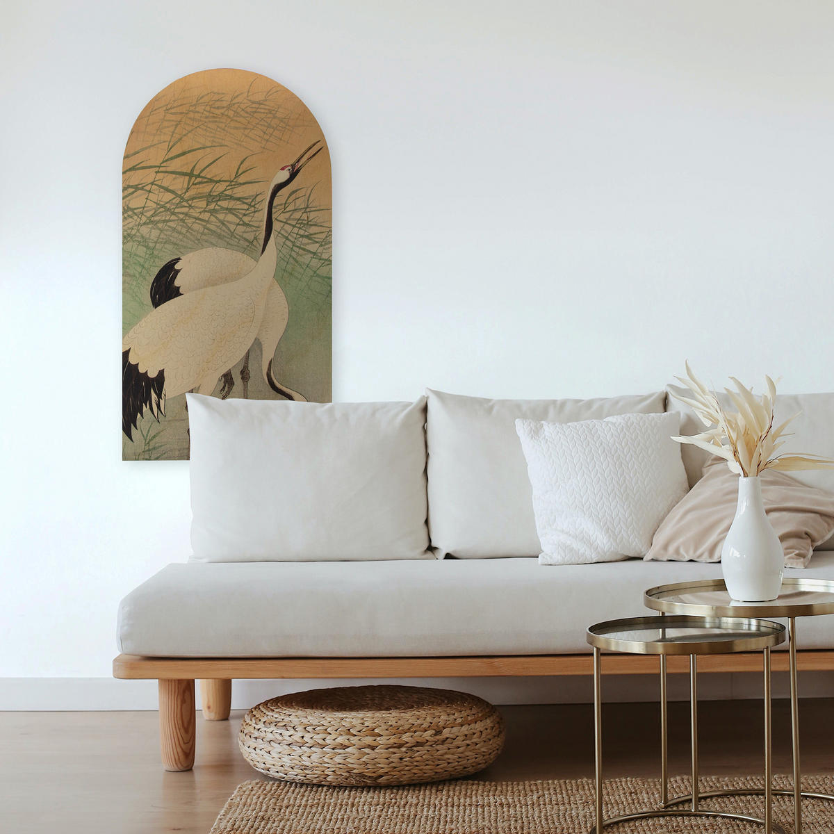 LEINWANDBILD Kranich - Multicolor, Wellpappe (54/1cm) - Art for the Home