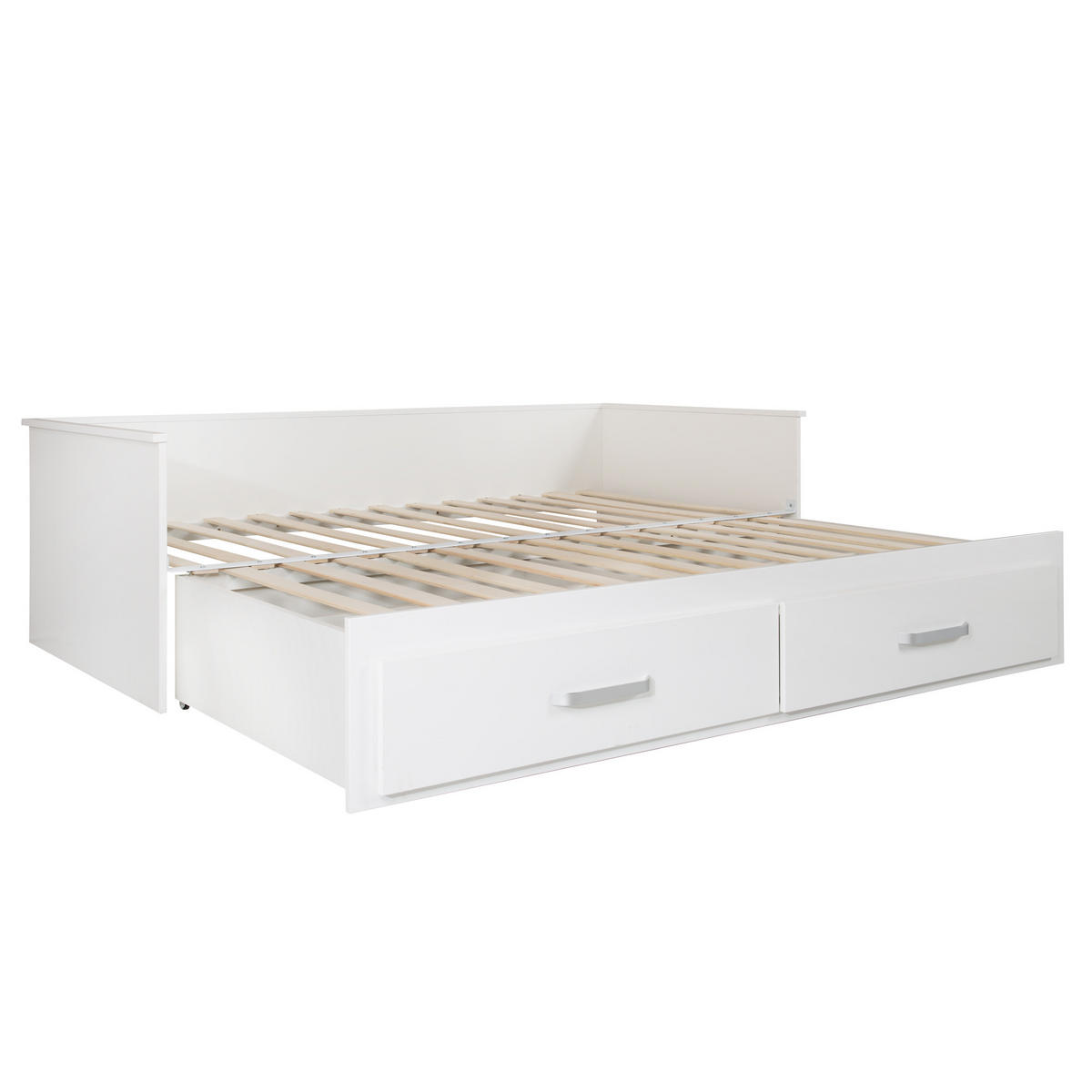 TAGESBETT Moritz 90x200 cm bis 180x200 cm - Weiß, Holzwerkstoff (90/200cm) - Roba