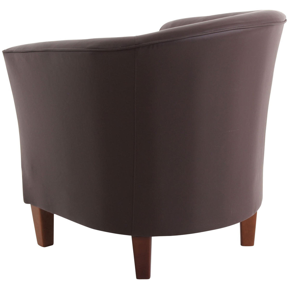 SESSEL Karine Bezug pigmentiertes Nappaleder Buche nussbaum dunkel / braun - Braun, Kunststoff (70/74/70cm) - 58aufmkessel